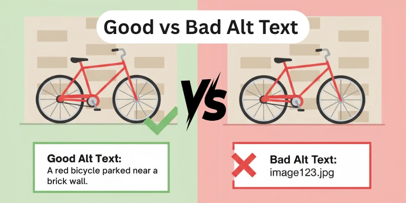 Good vs Bad Alt Text