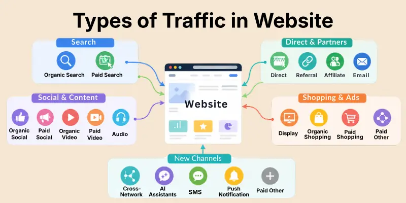 Types Of Traffic In Website